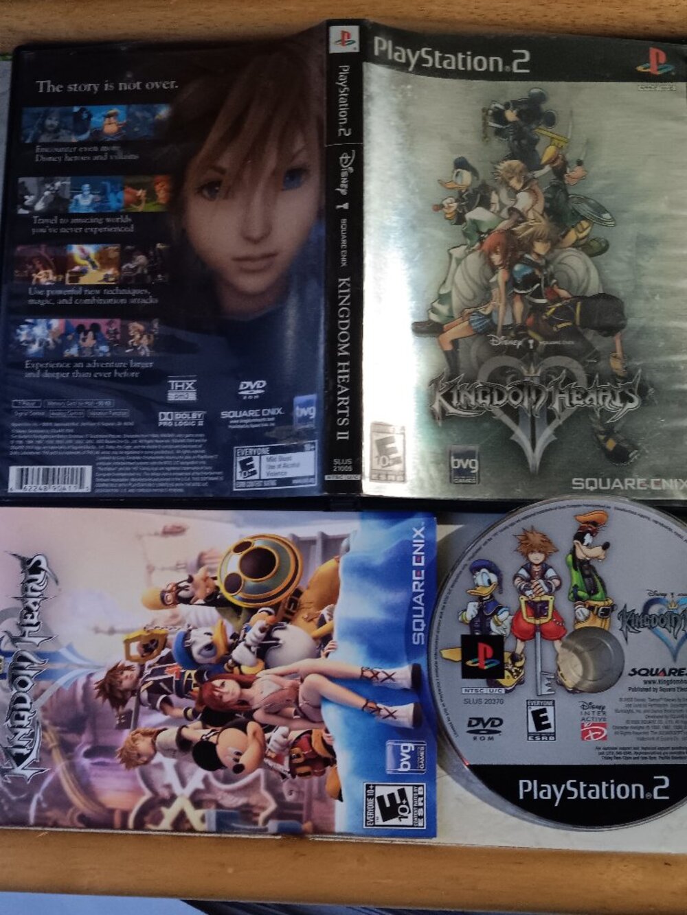 Kingdom Hearts II Black Label PS2 Tested Playstation 2 Game